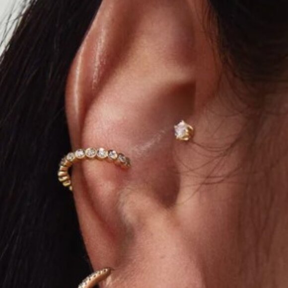 Mejuri Diamond Ear Cuff – 14k Gold & Natural Diamond - Picture 1 of 8